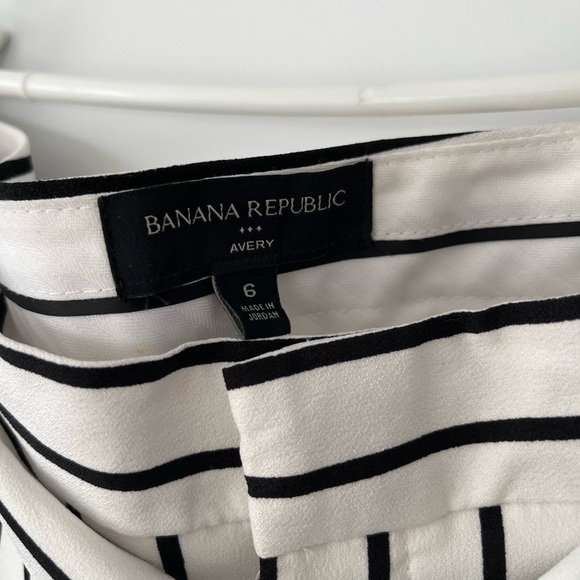 Banana Republic Black and White Striped Pants - Picture 3 of 3